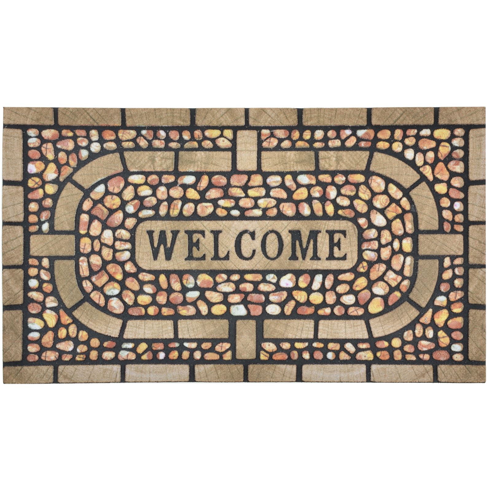 Large 75 x 45cm Heavy Duty Rubber Backed Door Mat Design Indoor