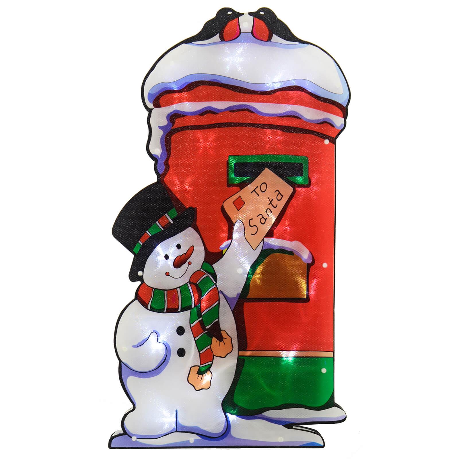 Christmas Window Light Decoration Silhouette Battery Operated LED Indoor 46cm - Picture 14 of 14