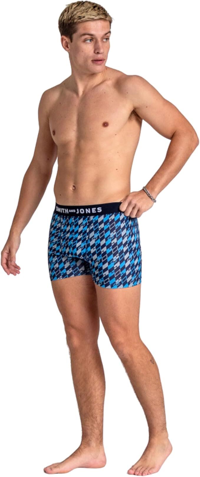 SMITH & JONES mens boxer multipack of 7 stretch underpants colourful trunk brief - Bild 54 von 55