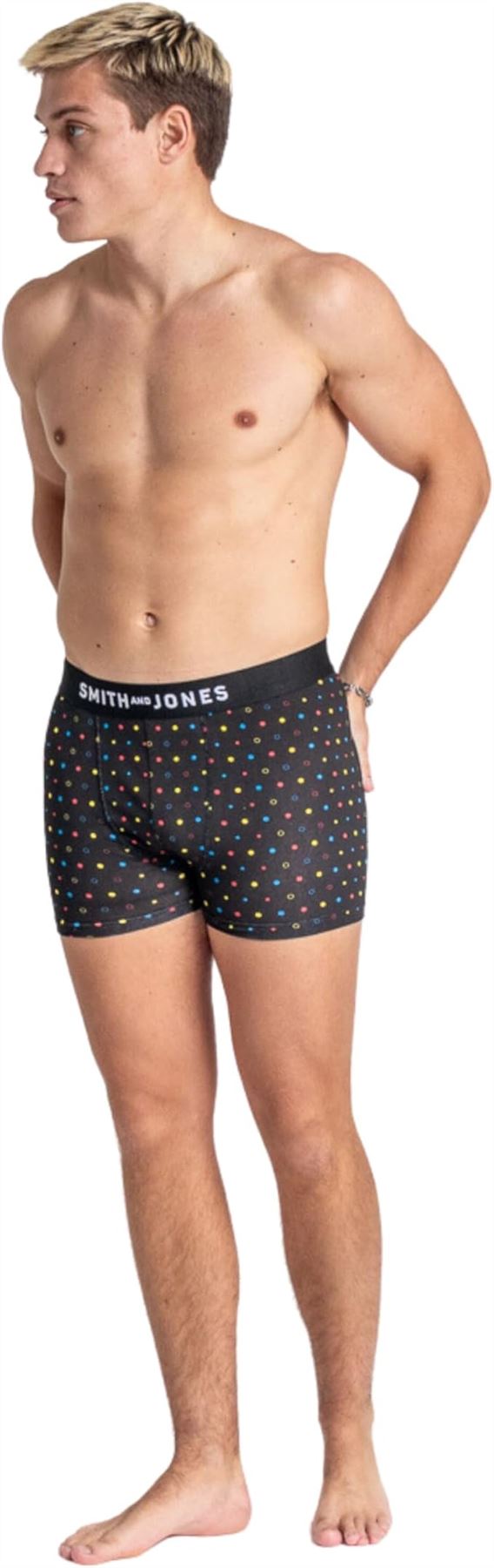 SMITH & JONES mens boxer multipack of 7 stretch underpants colourful trunk brief - Bild 9 von 55