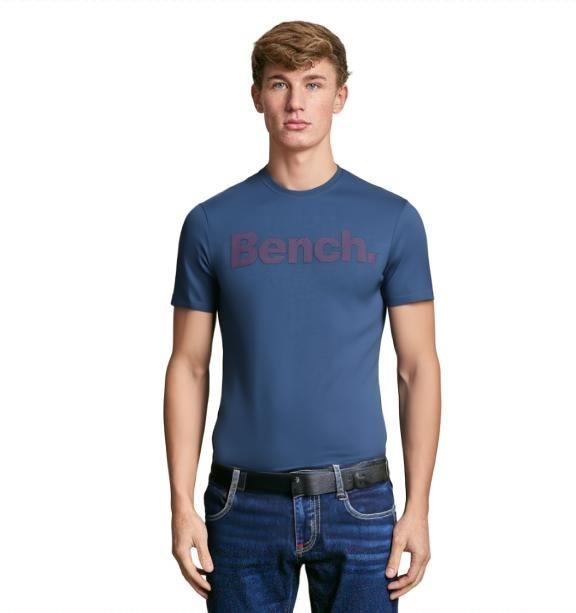 Mens Bench Cotton T-shirt Short Sleeve Crew Neck Designer Logo Tee Casual Top - Picture 35 of 37