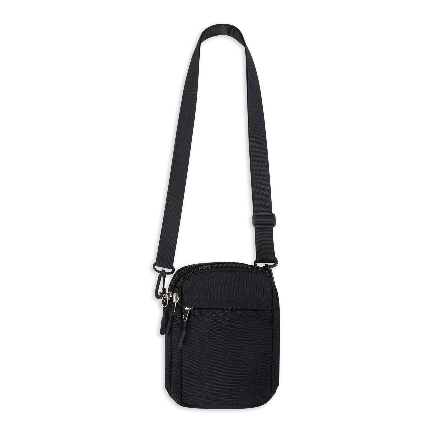 Small Plain Canvas Side Bag Crossbody, Shoulder Bag Messenger Pouch Mens Unisex - Picture 9 of 18