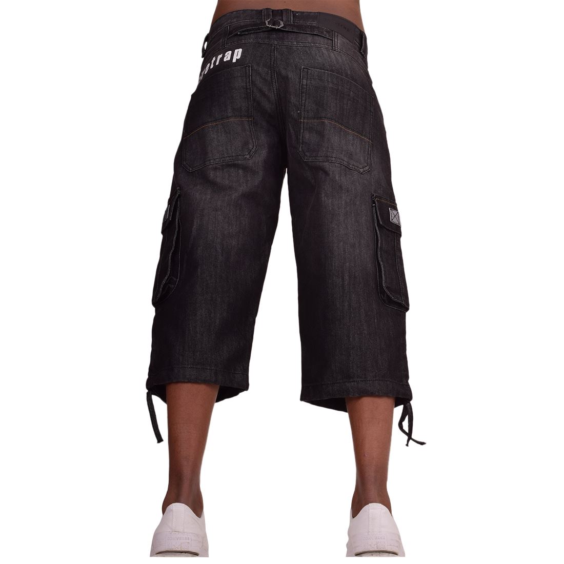 Firetrap Mens 3/4 Length Cargo Pants Cotton Denim Jean Cargo Bermuda - Bild 6 von 10