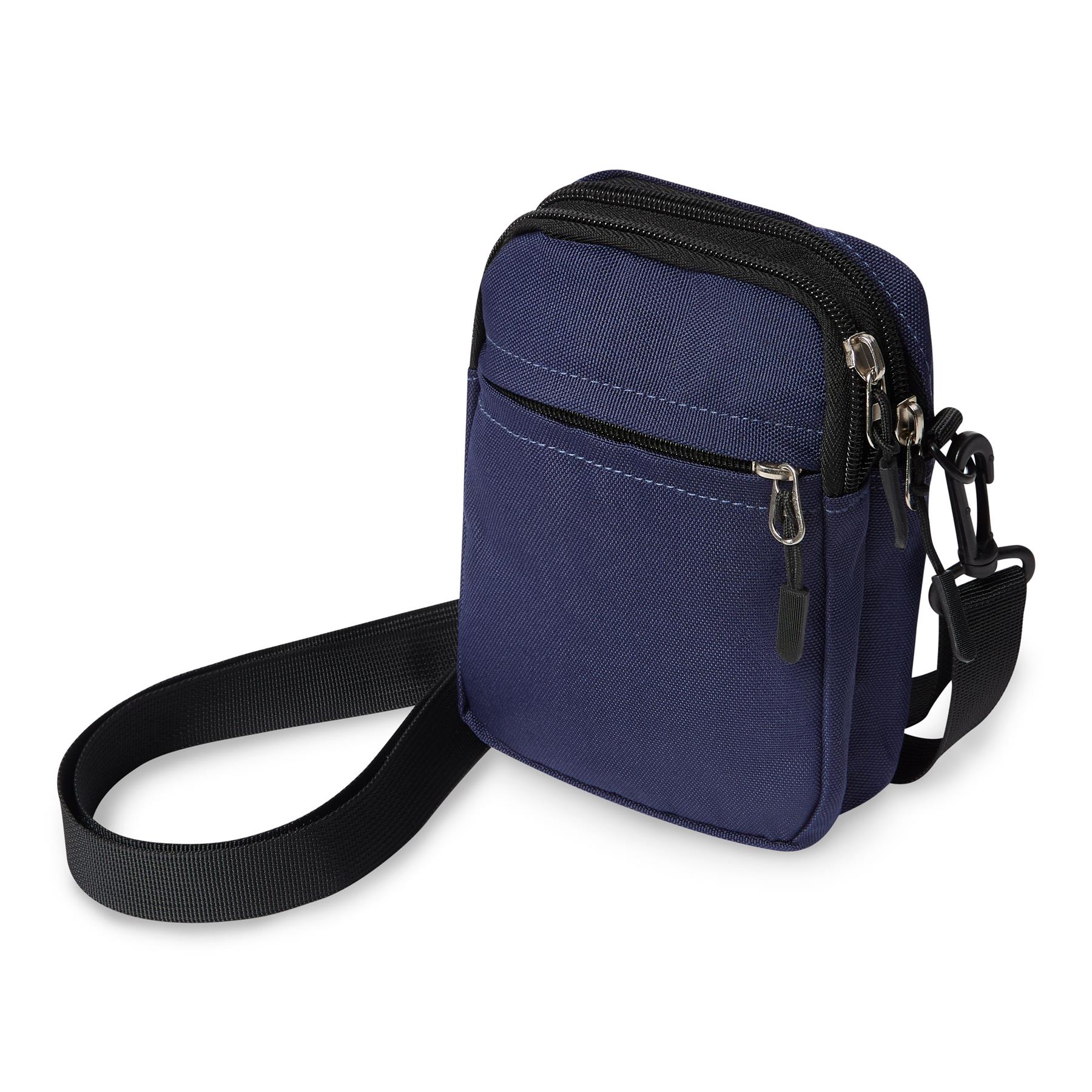 Small Plain Canvas Side Bag Crossbody, Shoulder Bag Messenger Pouch Mens Unisex - Picture 3 of 18