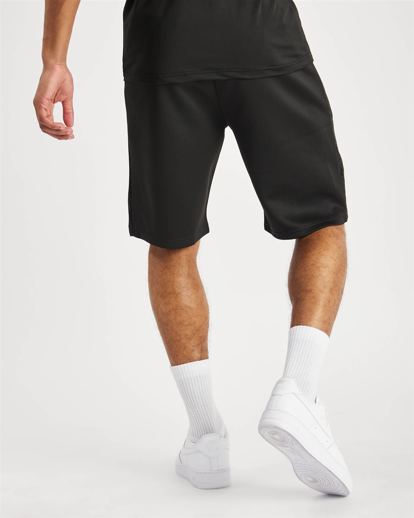 Mens Designer T Shirt + Short Set 2pc Summer Sports Tracksuit Zip Pockets - Picture 17 of 27