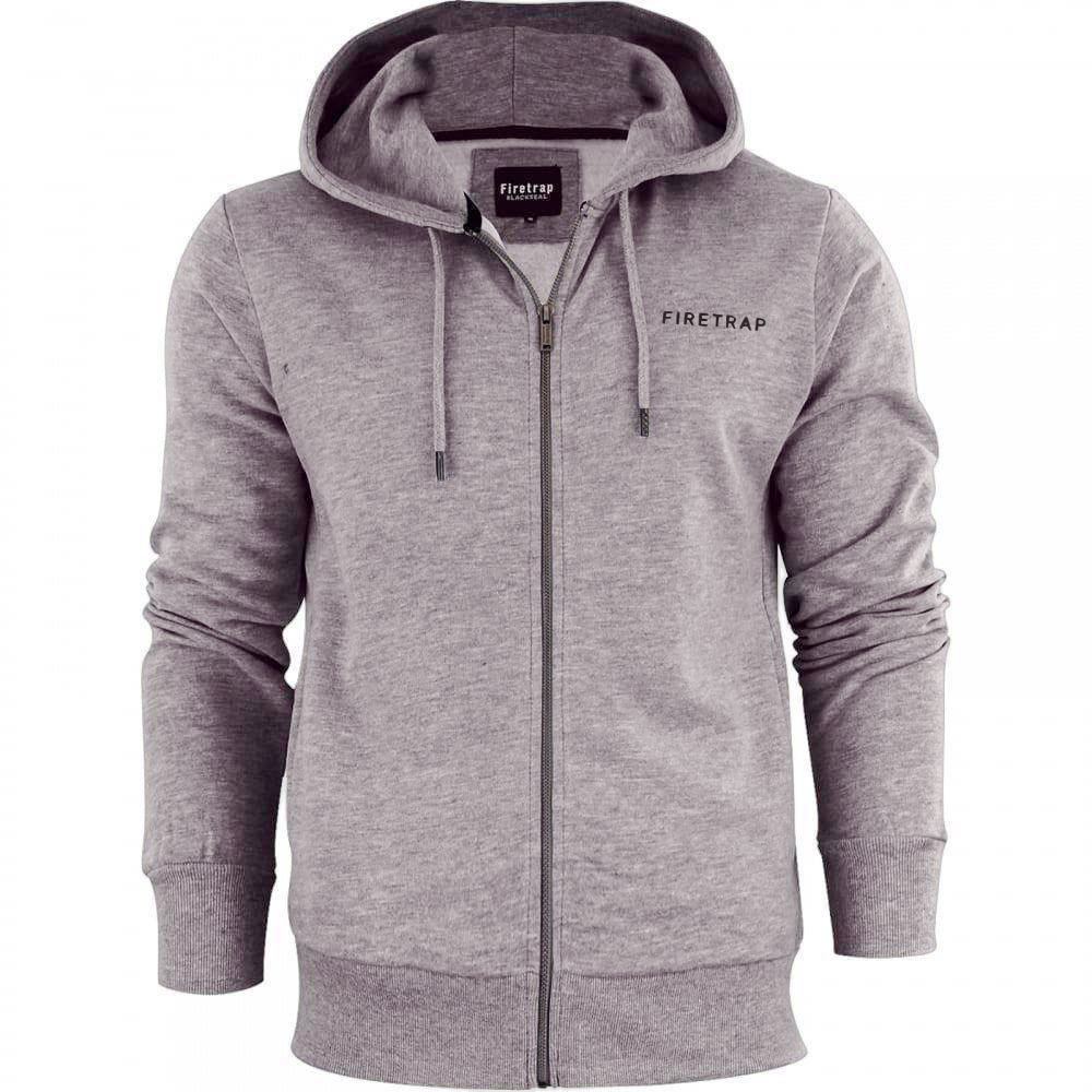 Firetrap Original Mens Designer Classic Full Zip Thru Hoodie Sweatshirt Jacket - Picture 5 of 5