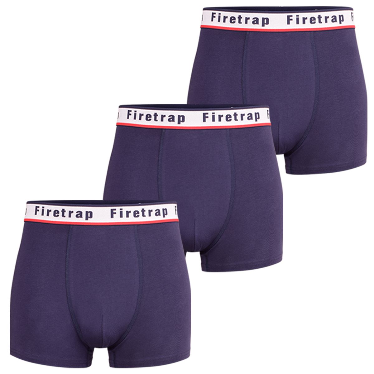 Firetrap Mens 3 Pack Designer Boxer Shorts Boxers Underwear Stretch Cotton Brief - Picture 13 of 16