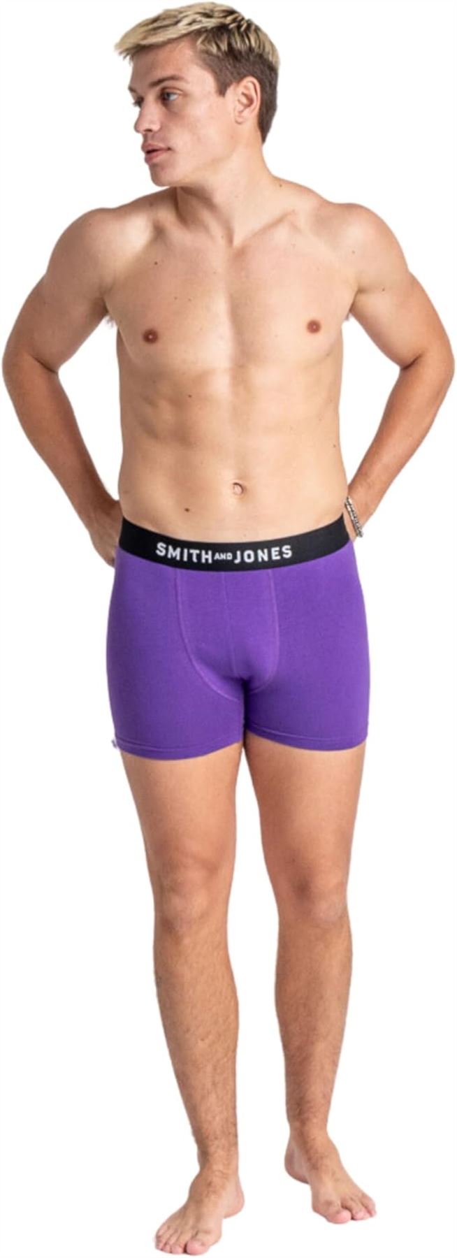 SMITH & JONES mens boxer multipack of 7 stretch underpants colourful trunk brief - Bild 48 von 55