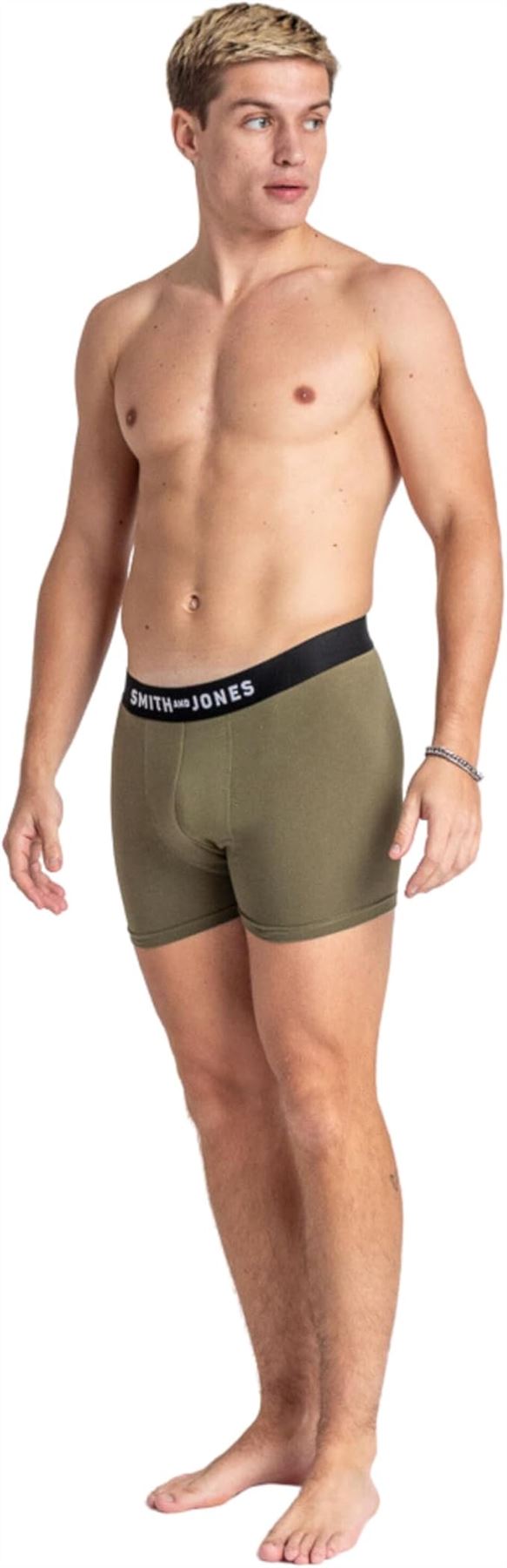 SMITH & JONES mens boxer multipack of 7 stretch underpants colourful trunk brief - Bild 45 von 55