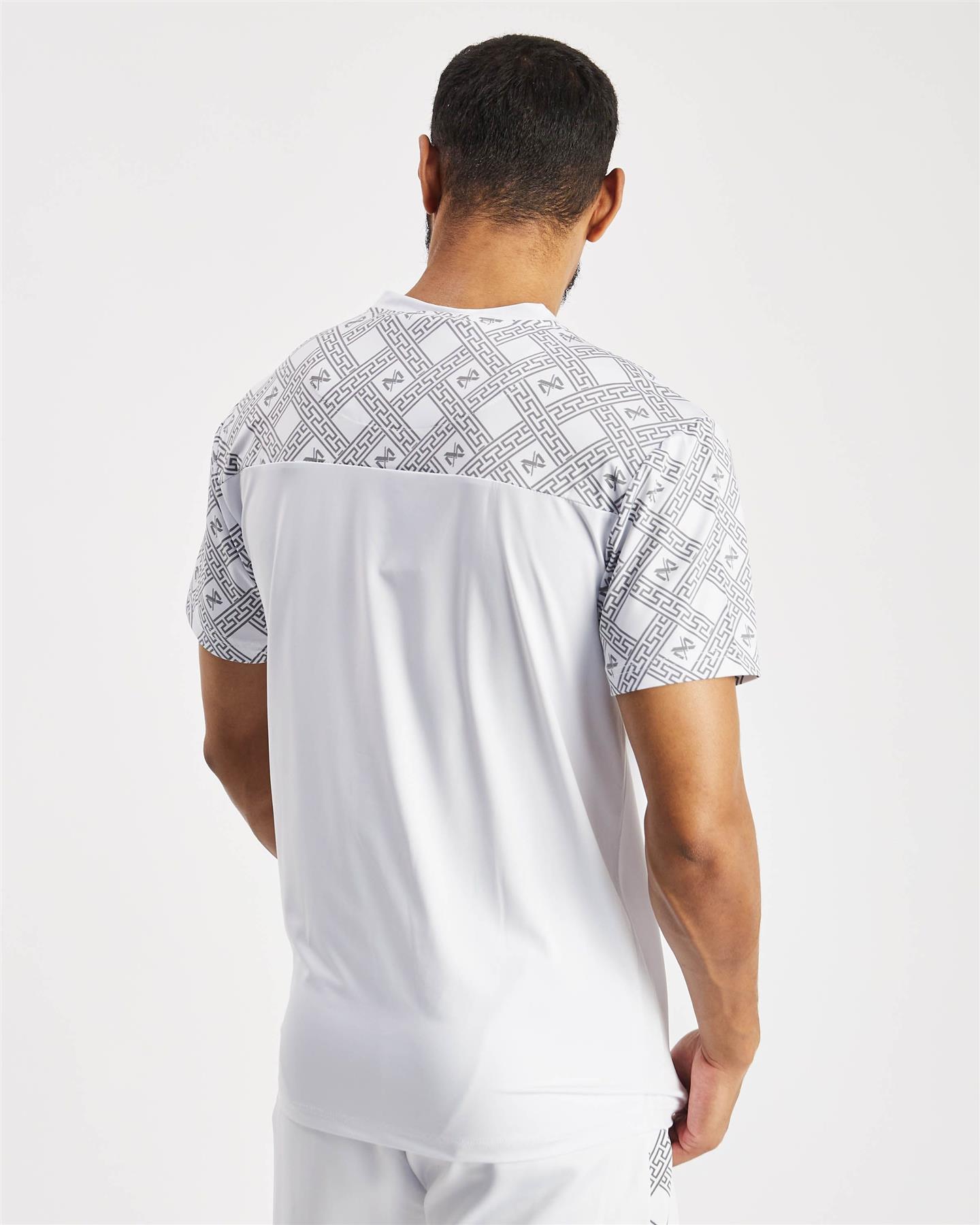 Mens Designer T Shirt + Short Set 2pc Summer Sports Tracksuit Zip Pockets - Picture 9 of 27