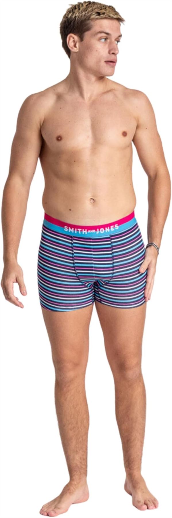 SMITH & JONES mens boxer multipack of 7 stretch underpants colourful trunk brief - Bild 30 von 55