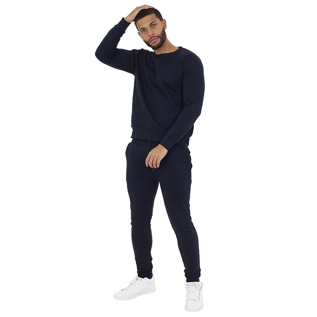 Brave Soul Mens Plain Basic Crew Neck 