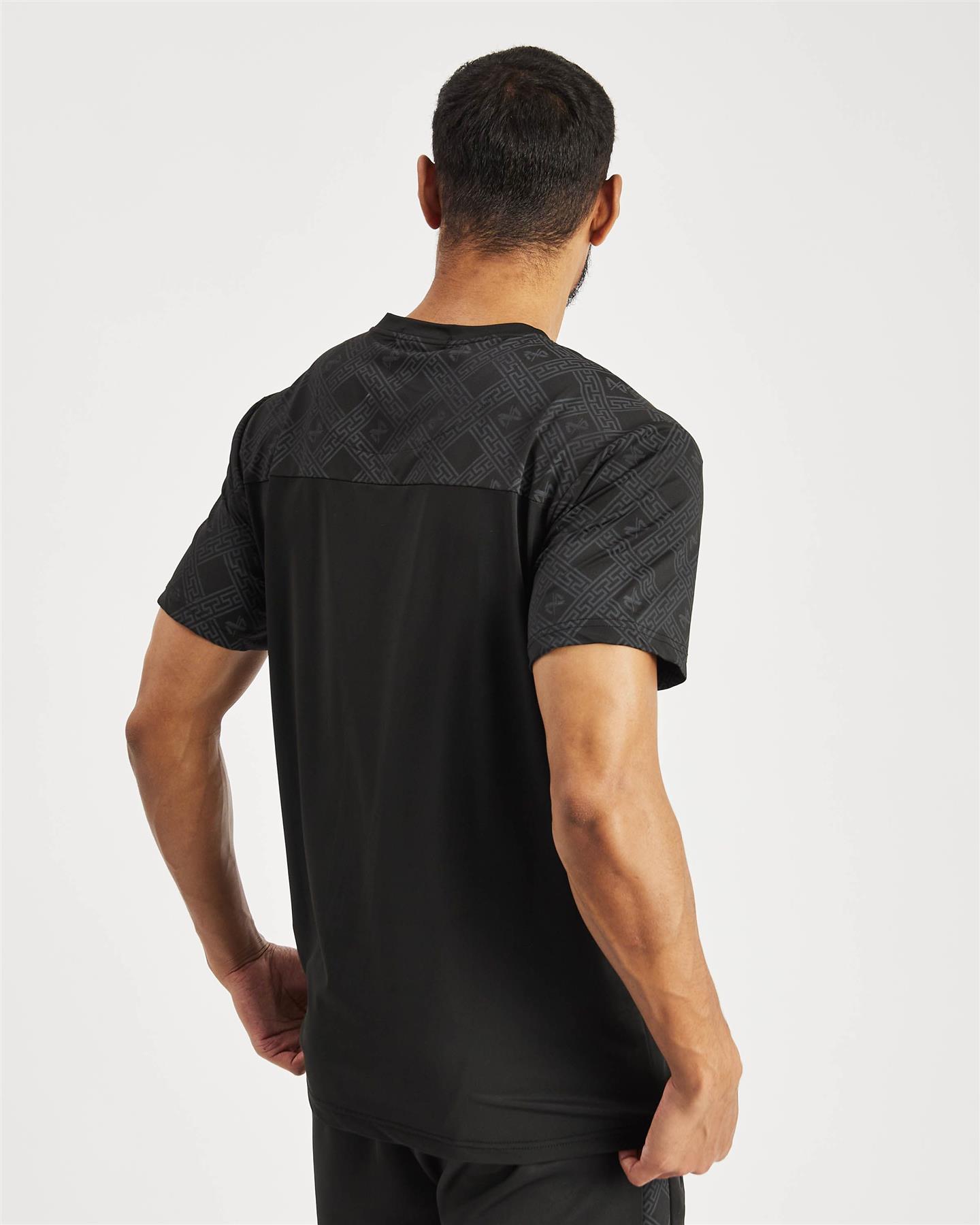 Mens Designer T Shirt + Short Set 2pc Summer Sports Tracksuit Zip Pockets - Picture 15 of 27