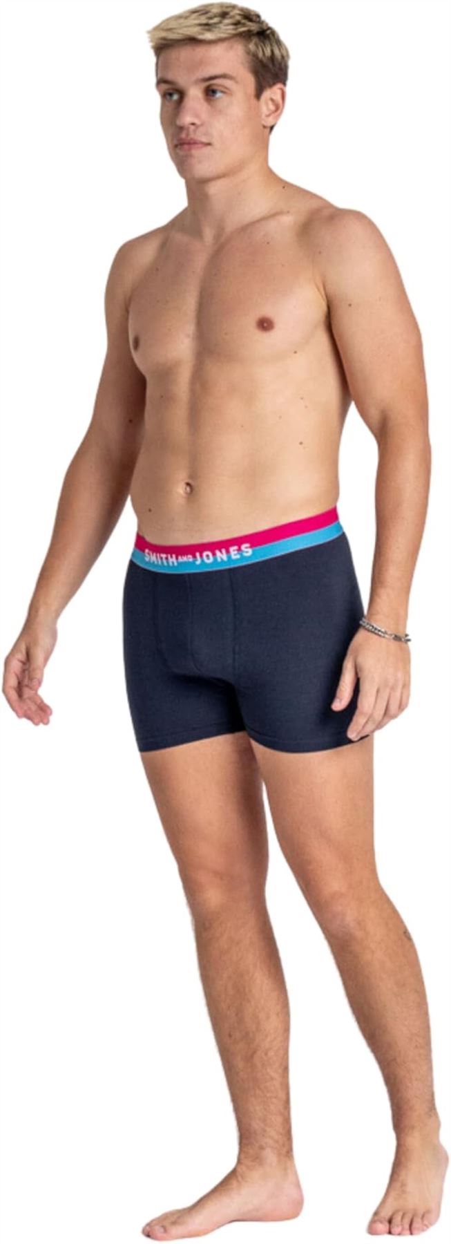 SMITH & JONES mens boxer multipack of 7 stretch underpants colourful trunk brief - Bild 33 von 55