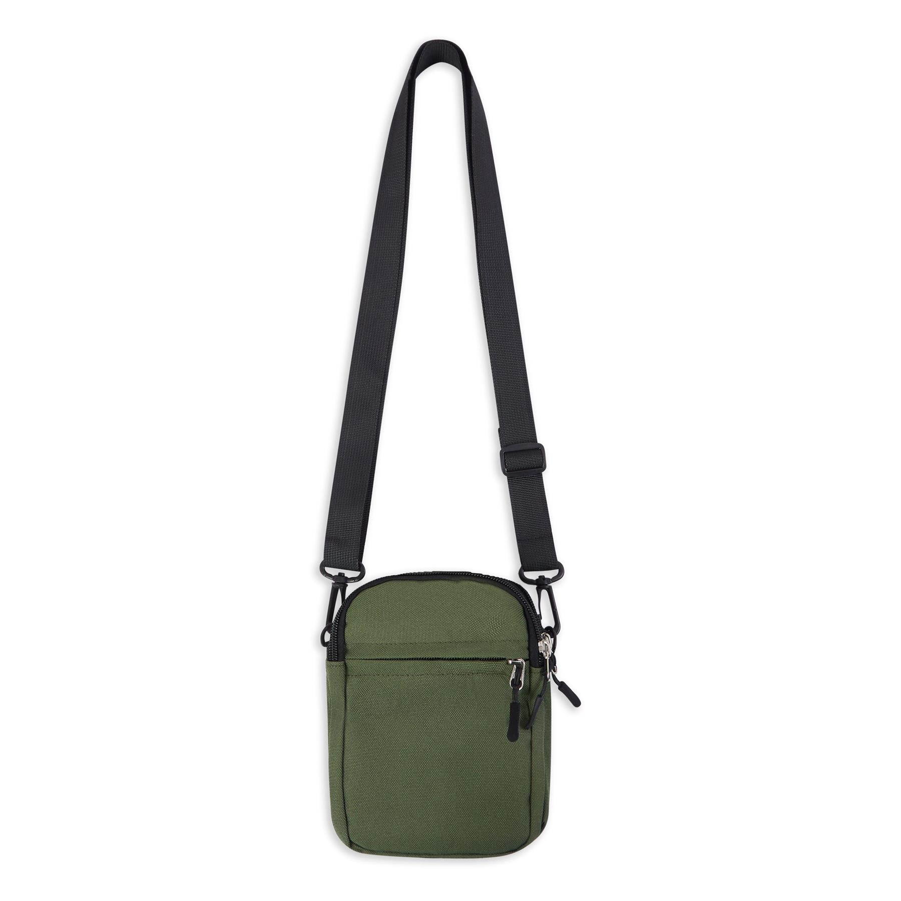 Small Plain Canvas Side Bag Crossbody, Shoulder Bag Messenger Pouch Mens Unisex - Picture 13 of 18