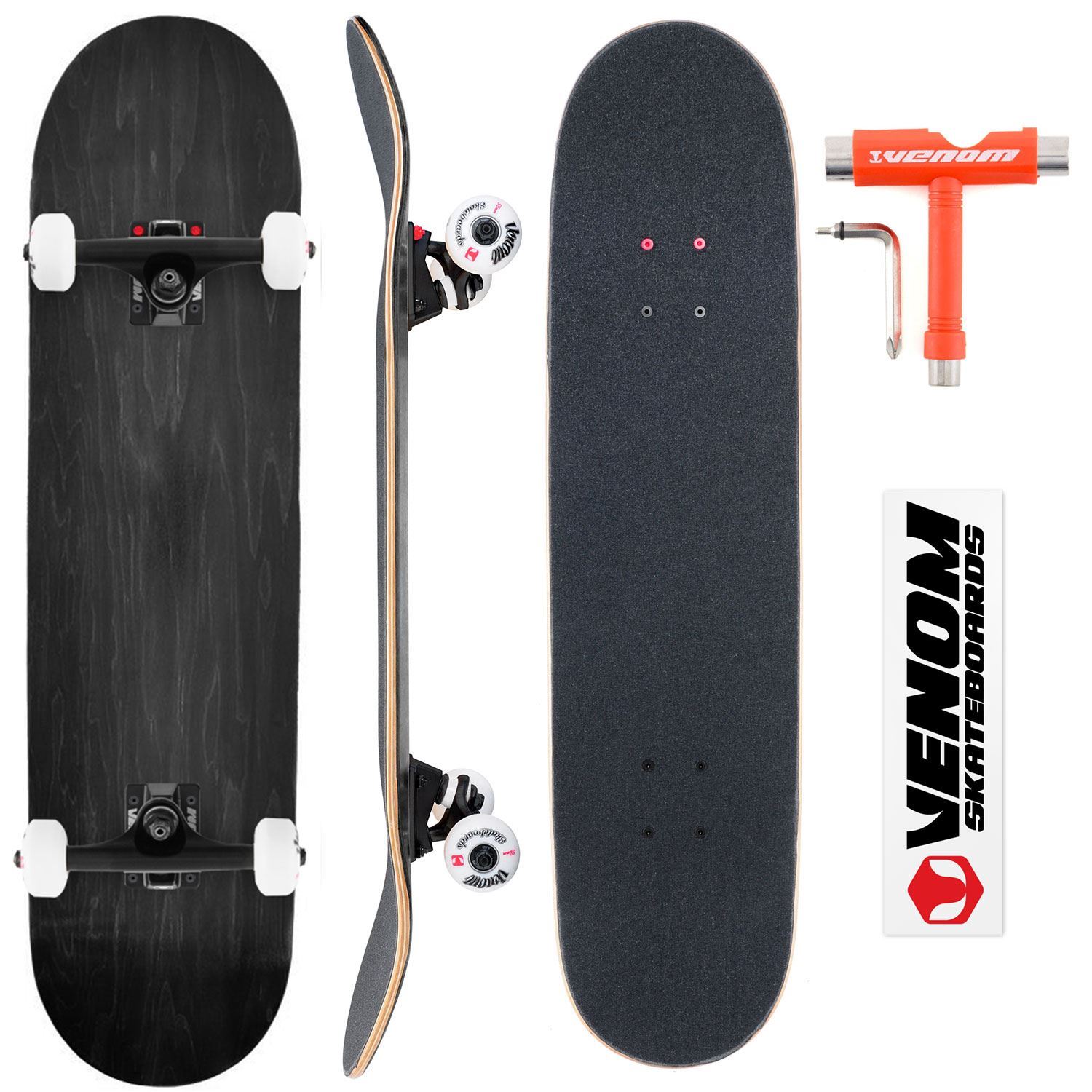 Venom Core Skateboards Complete Skateboard Inc Deck/Trucks/Bearings abec9 - Picture 6 of 54