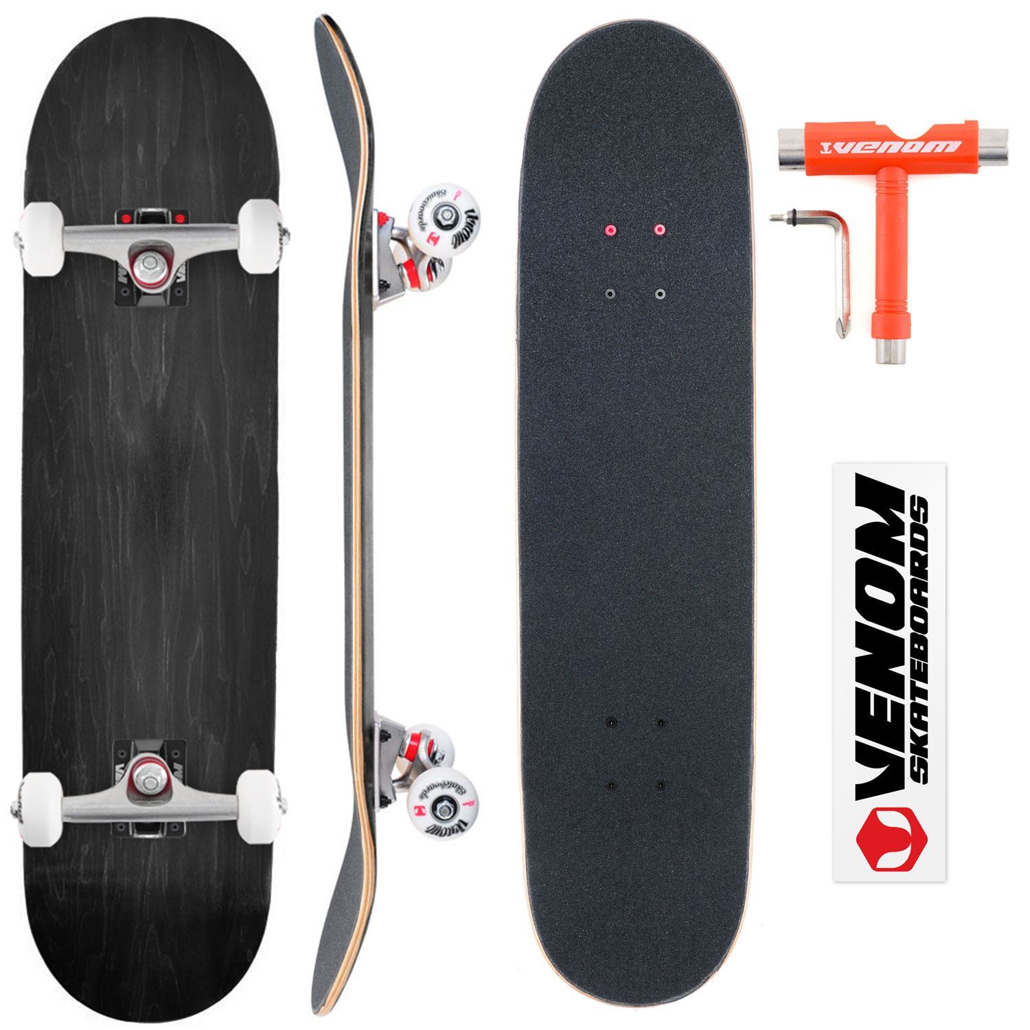 Venom Core Skateboards Complete Skateboard Inc Deck/Trucks/Bearings abec9 - Picture 9 of 54