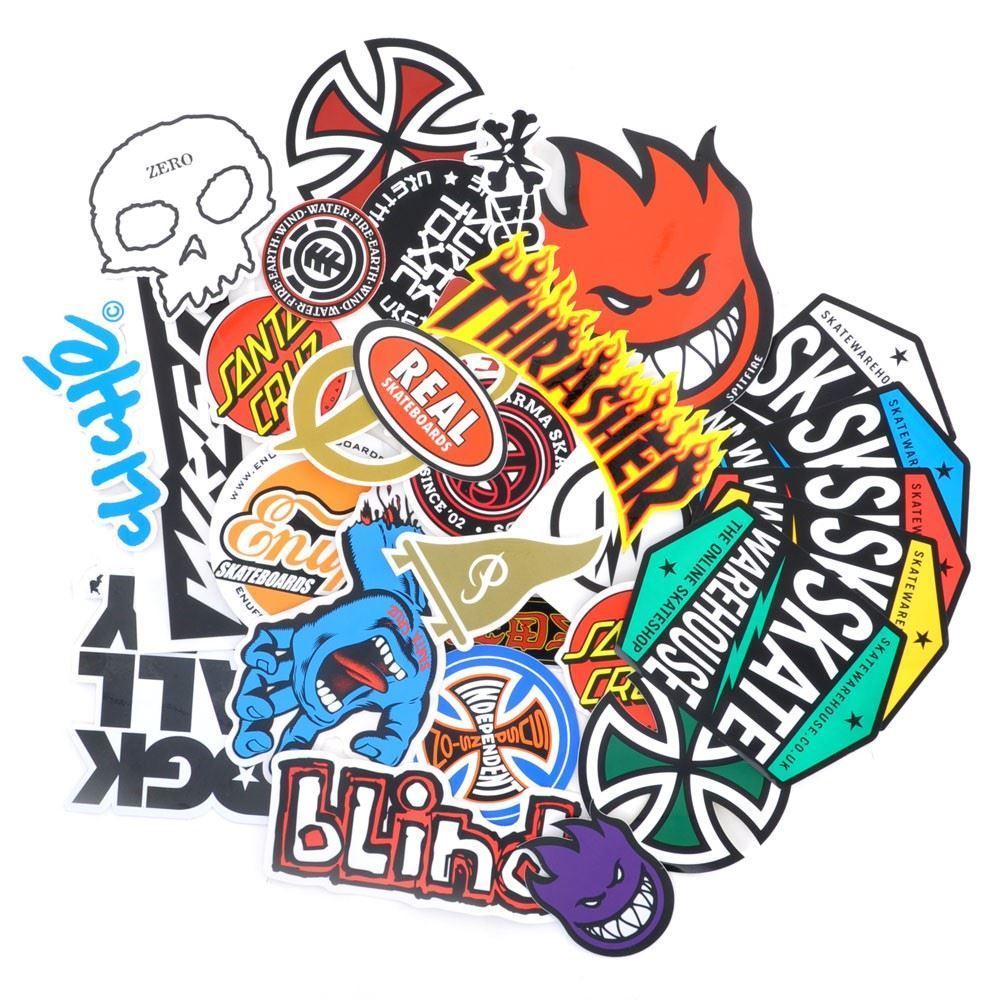 5x Skateboard/Skate Gift! Sticker Pack+3 Stickers FreeINC Bones