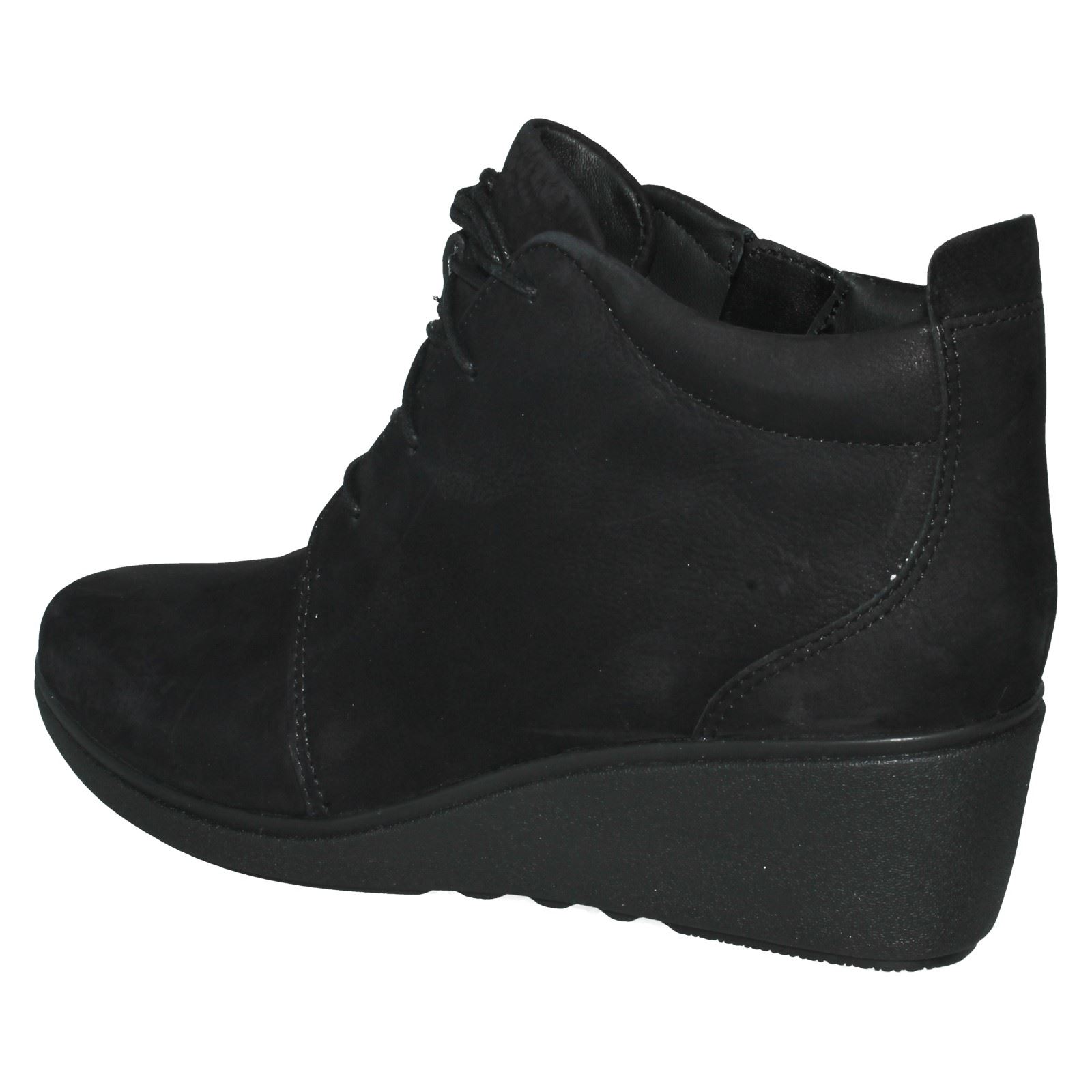Señoras ENCAJE ENCAJE ENCAJE no estructurados por Clarks Informal botas al tobillo un tallara Eva e56039 Señoras ENCAJE ENCAJE ENCAJE no estructurados por Clarks Informal botas al tobillo un tallara Eva e56039