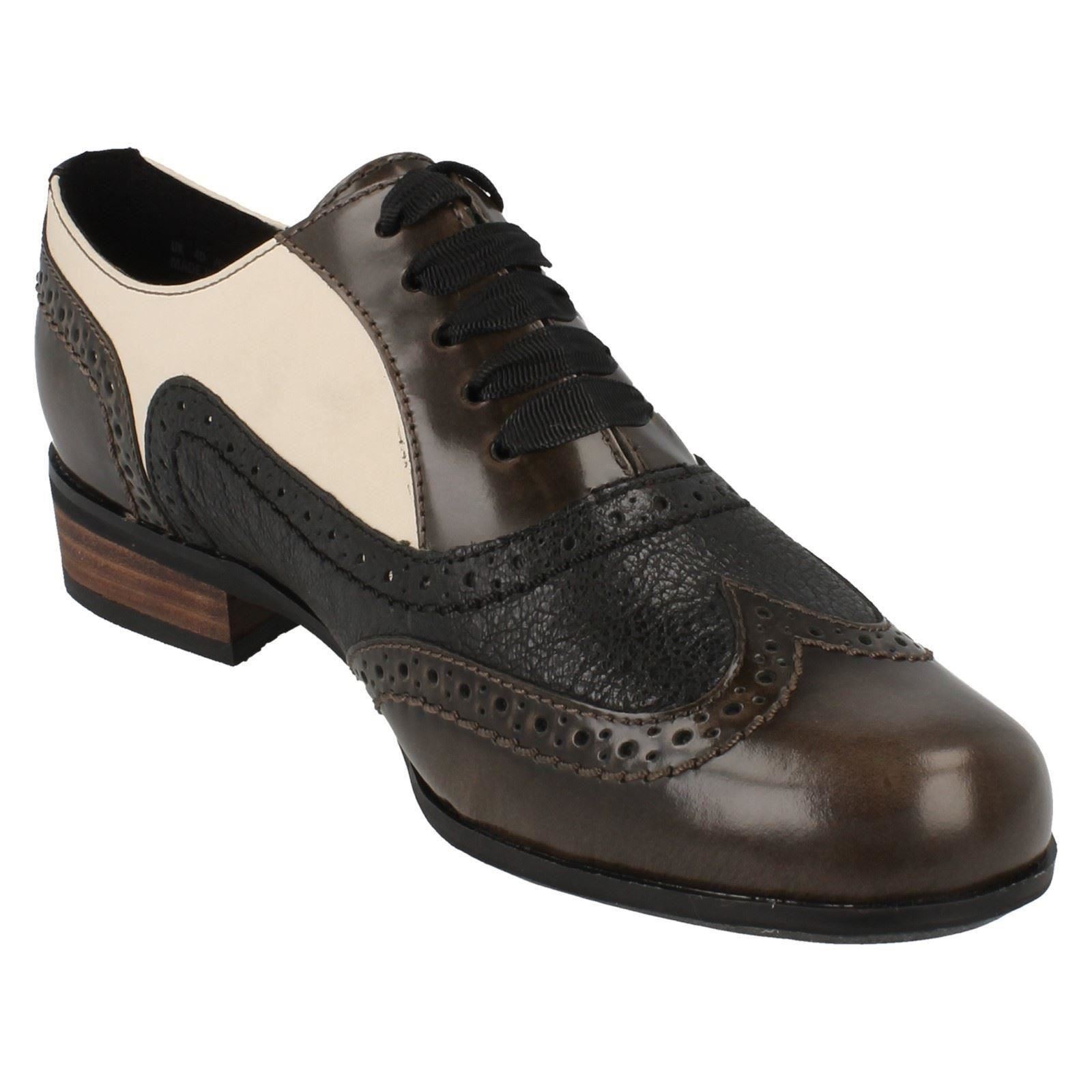 clarks heeled brogues