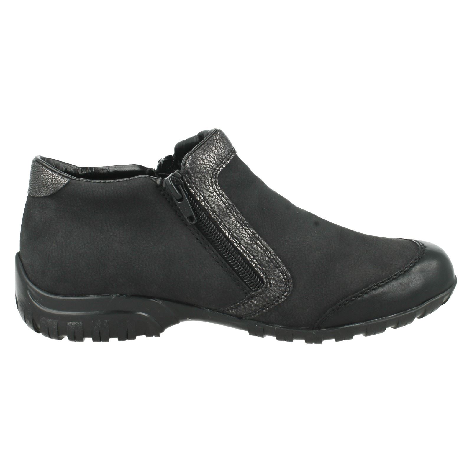 Damas Rieker Cremallera Tobillo Cálida Lana Forrada Botas al Tobillo Cremallera Informales L4659 b1d200 Damas Rieker Cremallera Tobillo Cálida Lana Forrada Botas al Tobillo Cremallera Informales L4659 b1d200