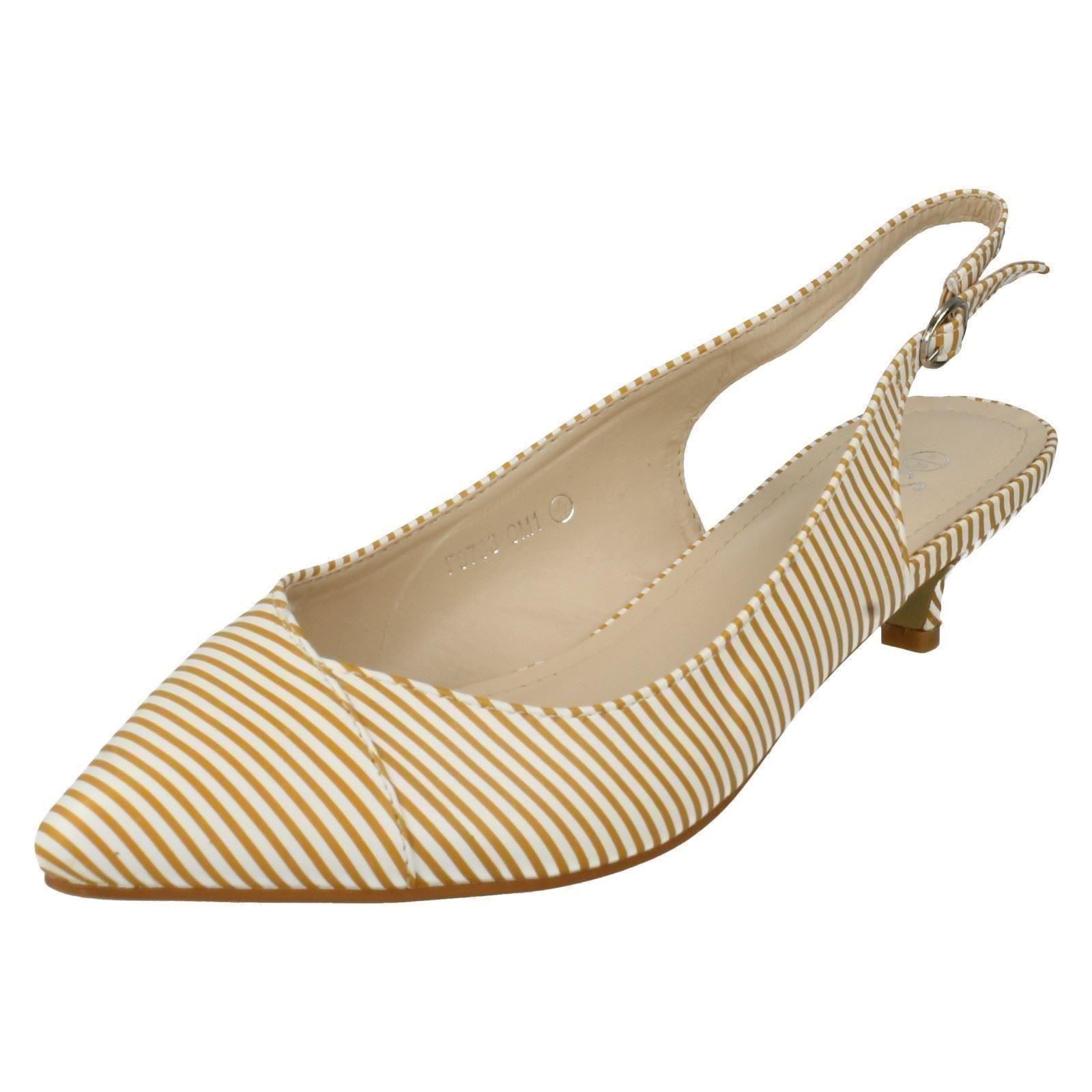 Ladies Savannah Slingback Shoes F9783 Orange 3 UK Standard eBay