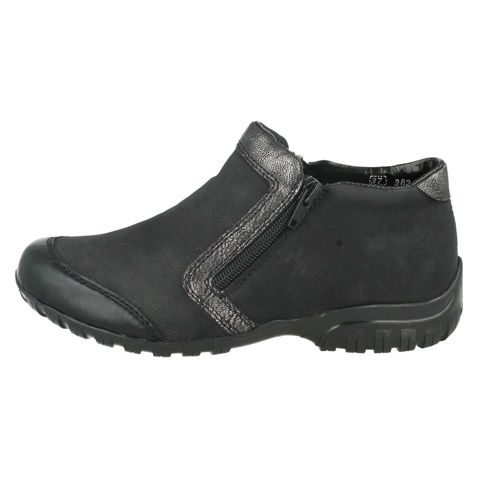 Damas Rieker Cremallera Tobillo Cálida Lana Forrada Botas al Tobillo Cremallera Informales L4659 b1d200 Damas Rieker Cremallera Tobillo Cálida Lana Forrada Botas al Tobillo Cremallera Informales L4659 b1d200