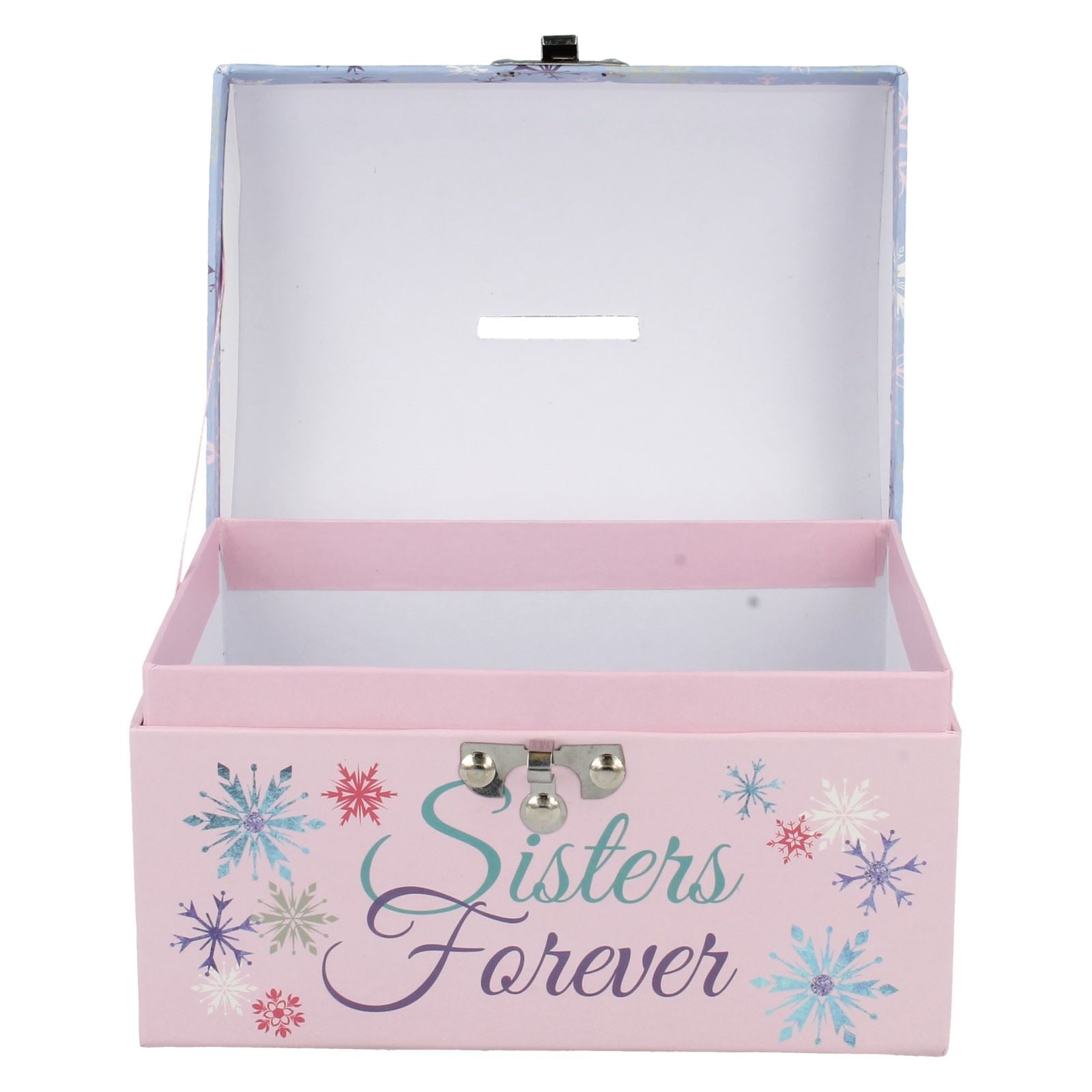 Disney Frozen Money Box Elsa and Anna Label WD16227