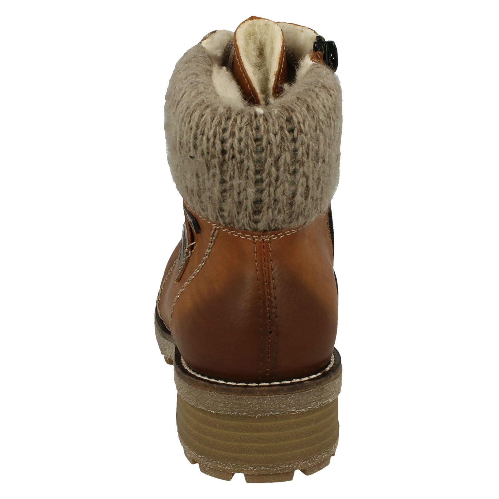 Damas Rieker de punto Brazalete Forro Piel De Piel Forro botas al Tobillo Informales el estilo-Z0444 1570fa Damas Rieker de punto Brazalete Forro Piel De Piel Forro botas al Tobillo Informales el estilo-Z0444 1570fa