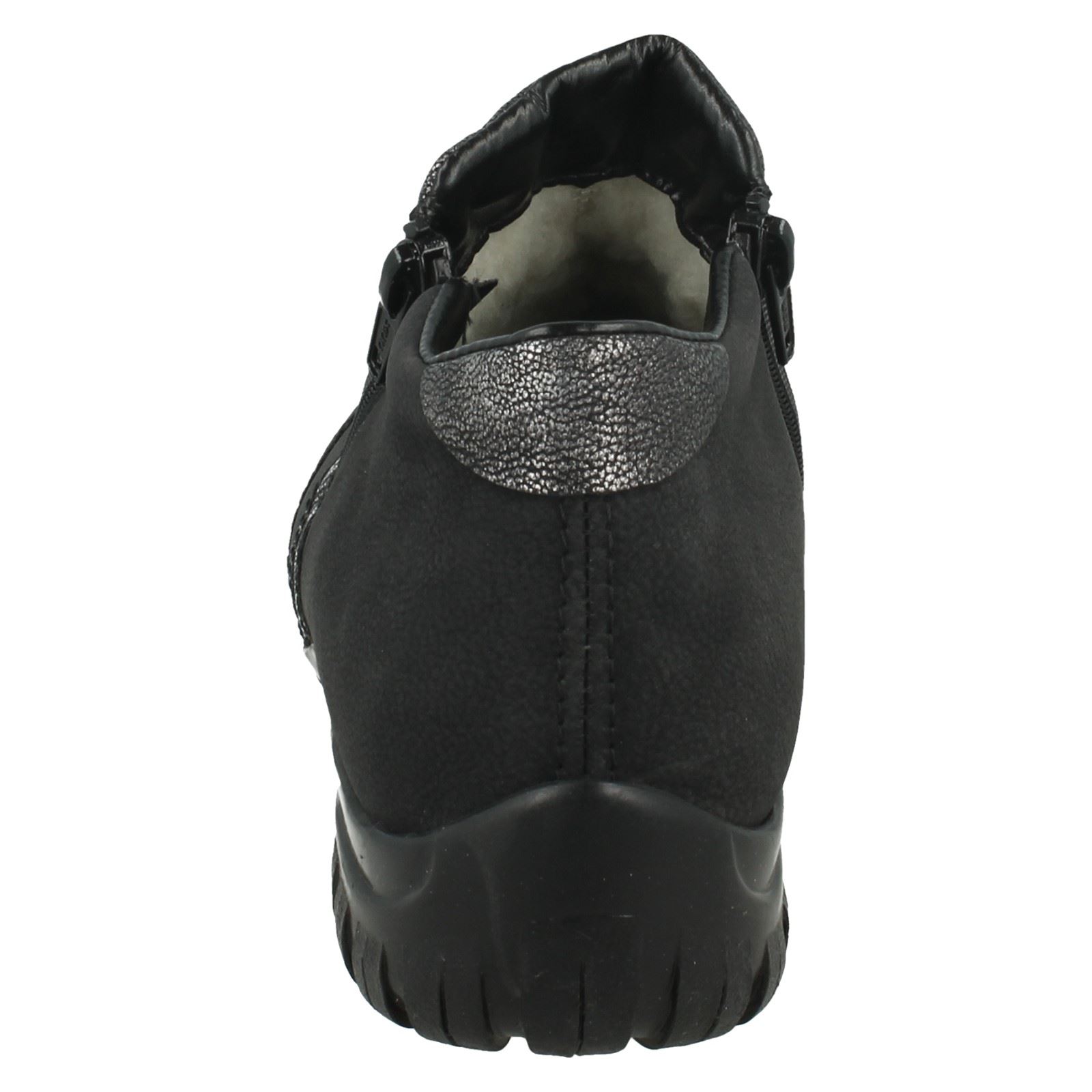 Damas Rieker Cremallera Tobillo Cálida Lana Forrada Botas al Tobillo Cremallera Informales L4659 b1d200 Damas Rieker Cremallera Tobillo Cálida Lana Forrada Botas al Tobillo Cremallera Informales L4659 b1d200
