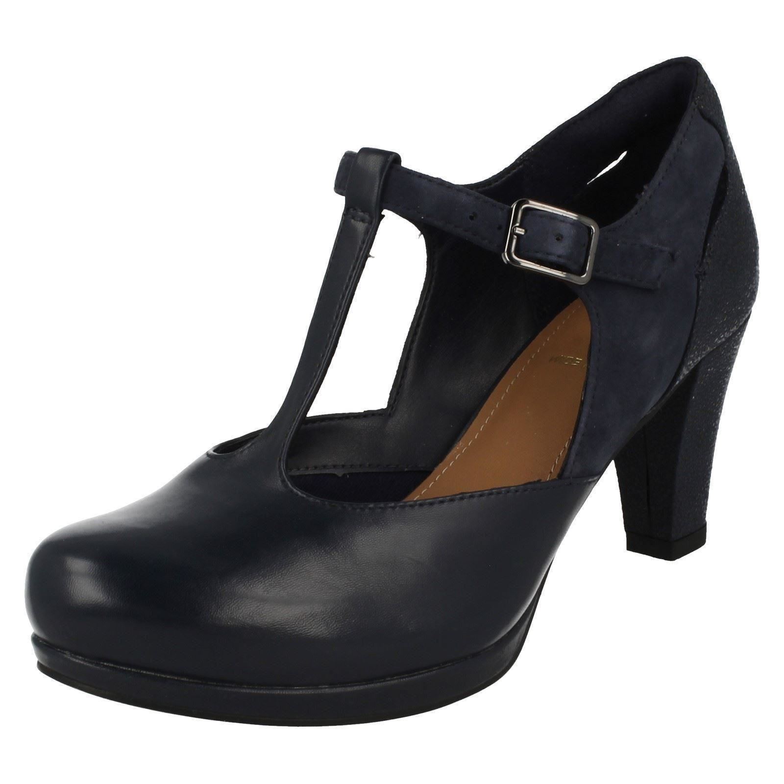 Ladies Clarks High Heel T-Bar Shoes Style - Chorus Gia | eBay