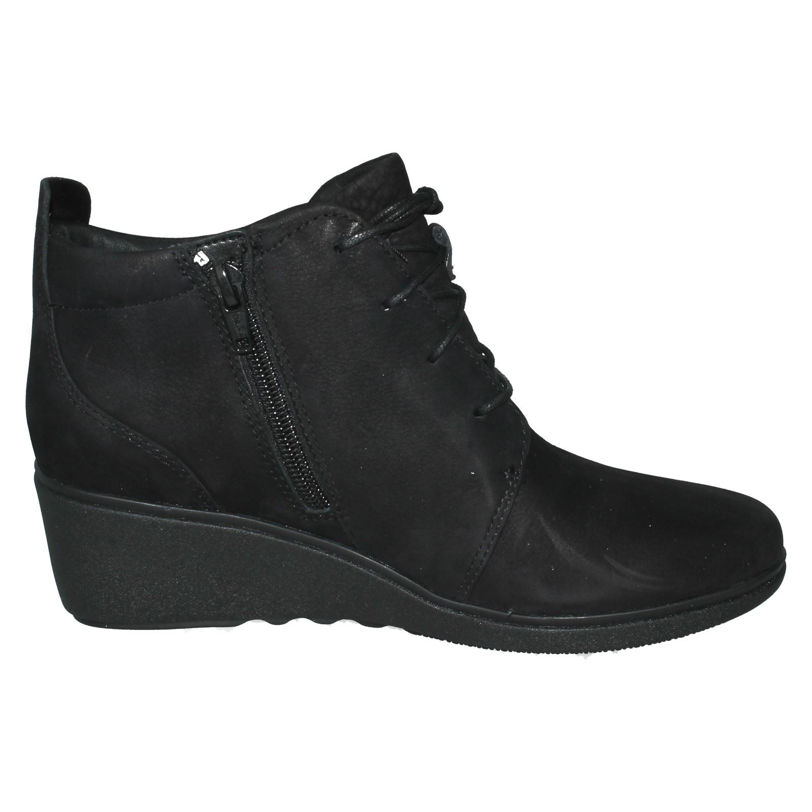 Señoras ENCAJE ENCAJE ENCAJE no estructurados por Clarks Informal botas al tobillo un tallara Eva e56039 Señoras ENCAJE ENCAJE ENCAJE no estructurados por Clarks Informal botas al tobillo un tallara Eva e56039