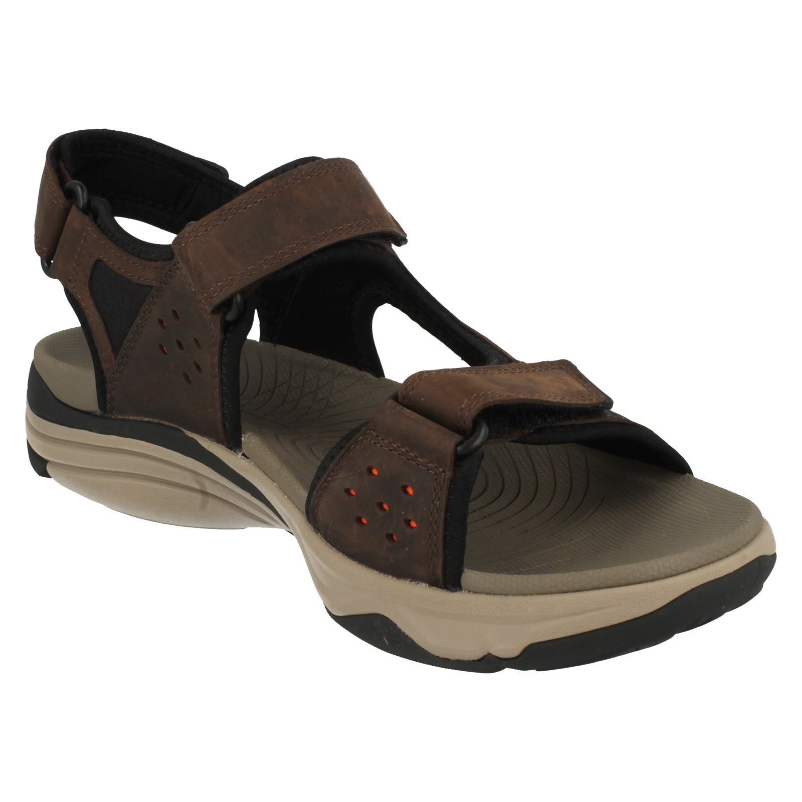 Men's Clarks Sport Leather Sandals Wave Leap eBay