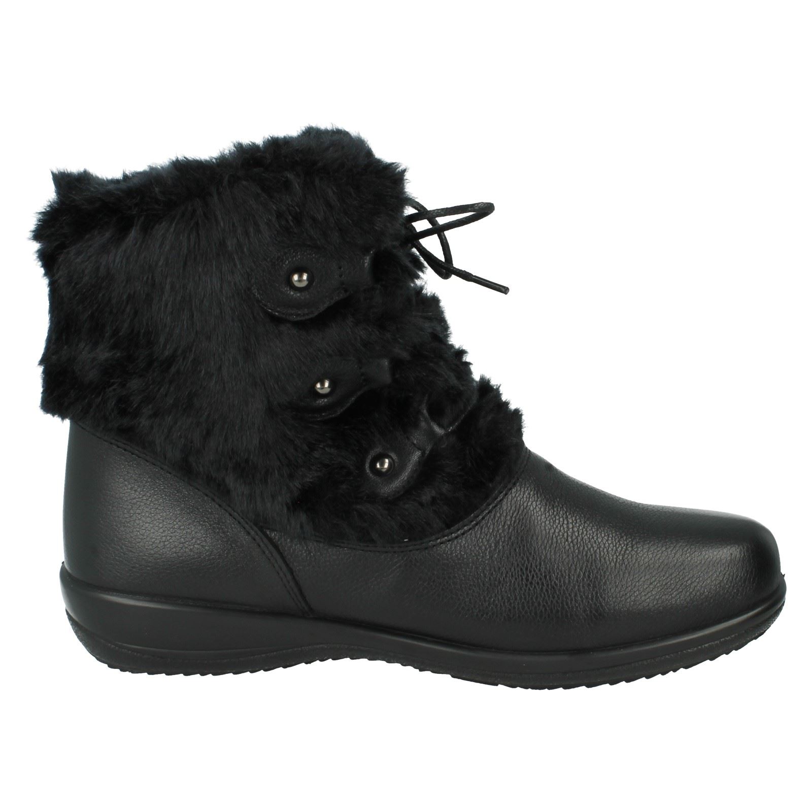 Ladies Kim Ankle Style Black Padders Boots The wnqAr1RPxw