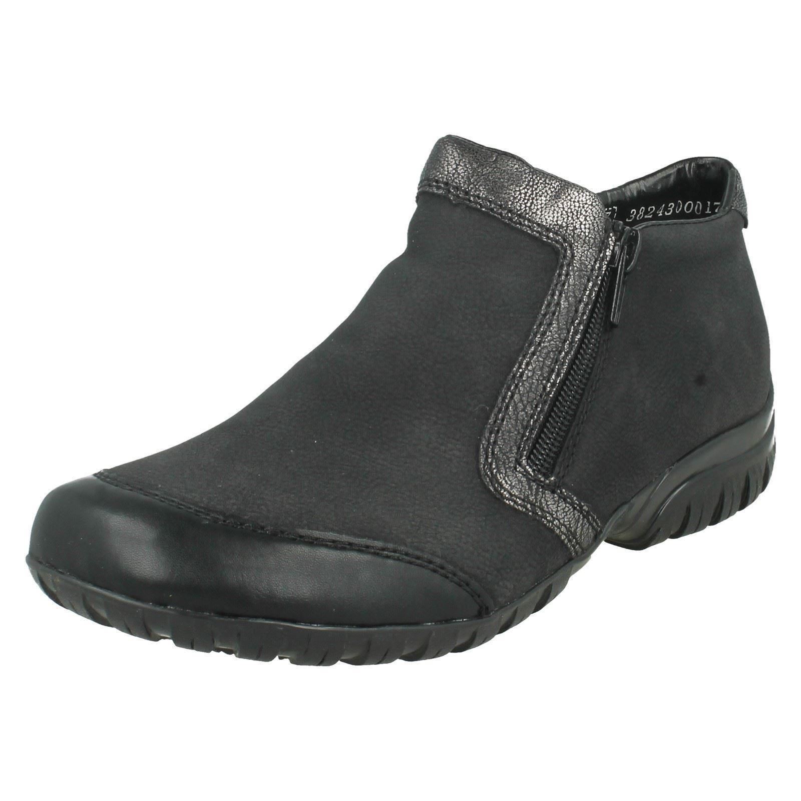 Damas Rieker Cremallera Tobillo Cálida Lana Forrada Botas al Tobillo Cremallera Informales L4659 b1d200 Damas Rieker Cremallera Tobillo Cálida Lana Forrada Botas al Tobillo Cremallera Informales L4659 b1d200