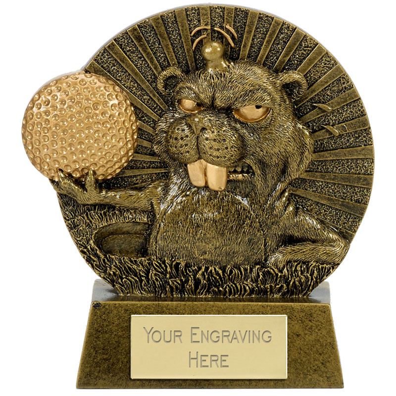 Personalised Engraved Golf Angry Mole Great Player Team Award