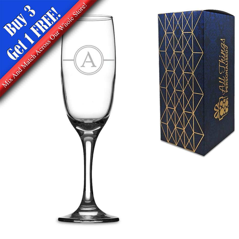 Personalisiert Graviert 190ml Knieschoner Vintage Champagner Flöte, Geschenk Verpackt