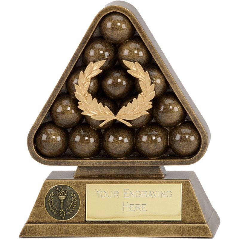 Piscina/snooker grabada personalizada premio al equipo de gran jugador