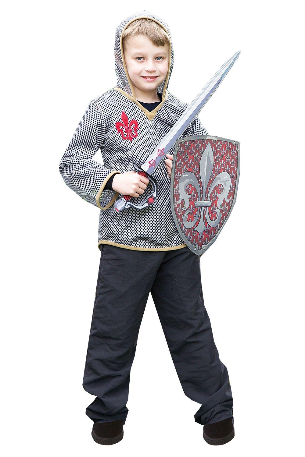 Medieval Knight Book Day Historical Boys Fancy Dress Costume
