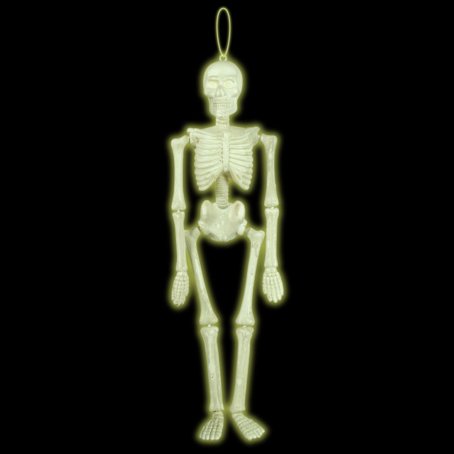 Boneyard Hanging Glow in the Dark Skeletons 39cm Halloween eBay