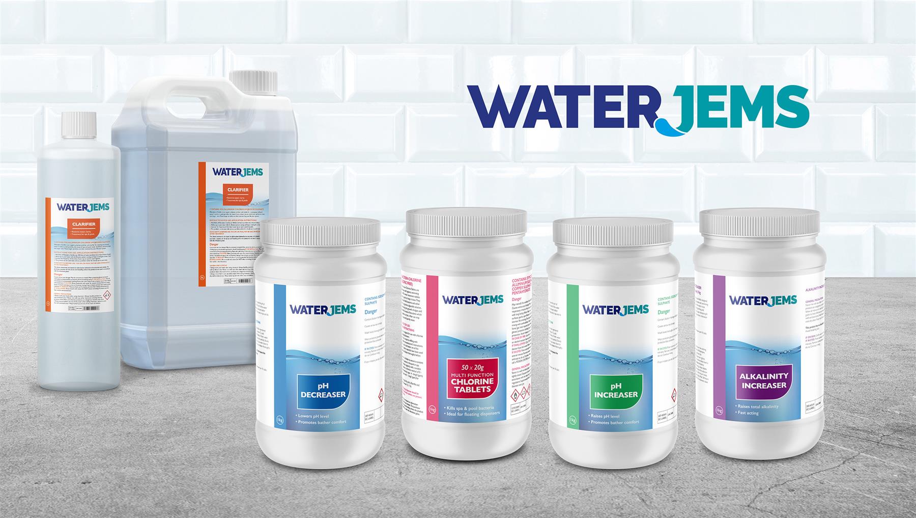 Hot Tub Starter Kit Chlorine Tablet pH Plus Minus Alkalinity Increaser