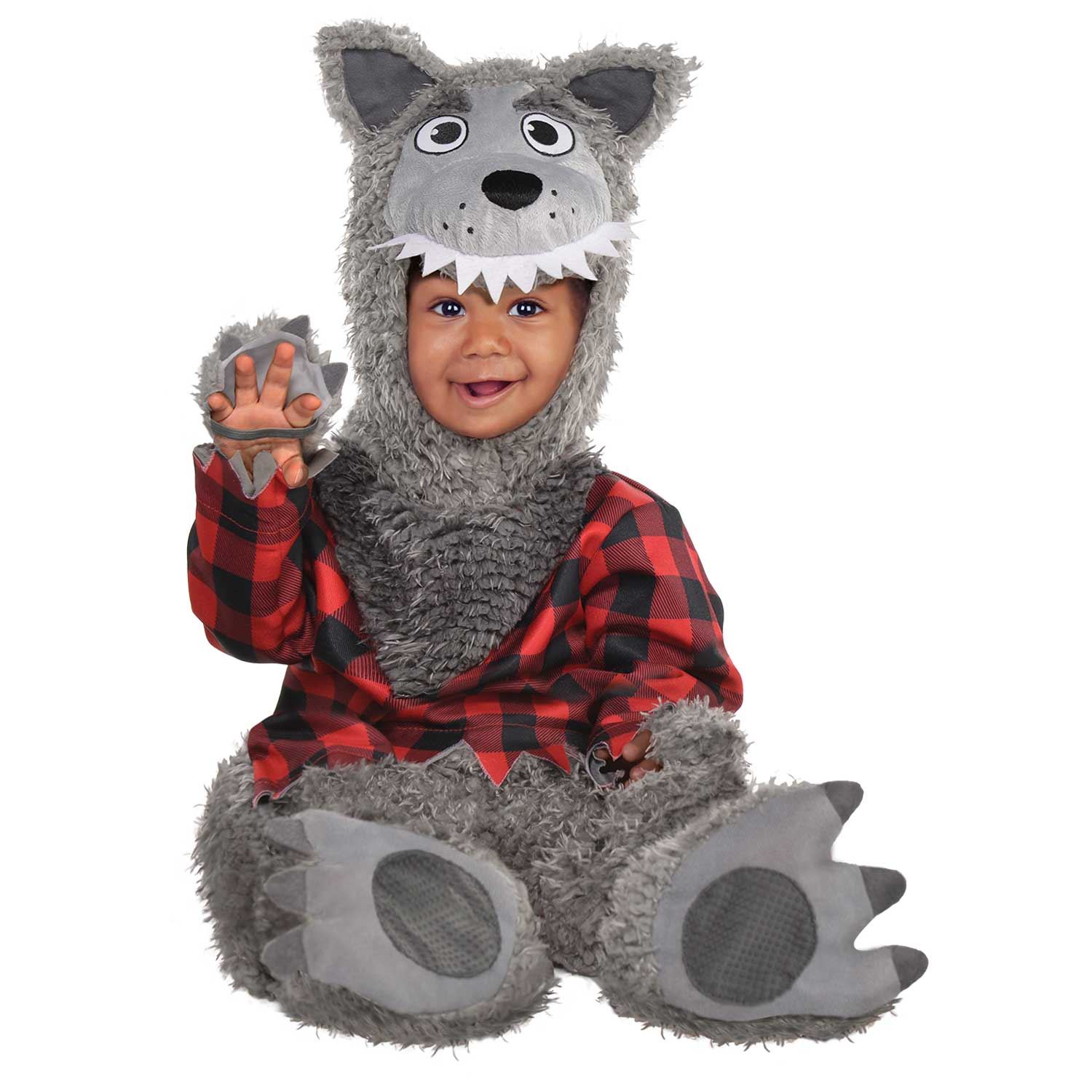 Grey Baby Infant Toddler Wolf Werewolf Costume 06 Months eBay