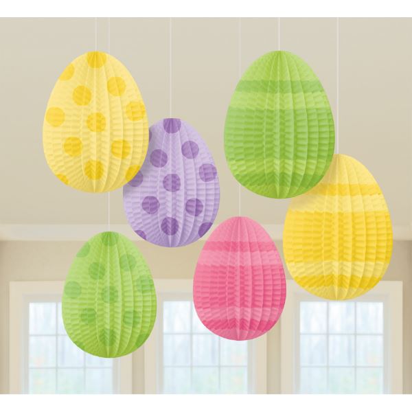 3pk Egg Lantern Decorations Easter Spring Party
