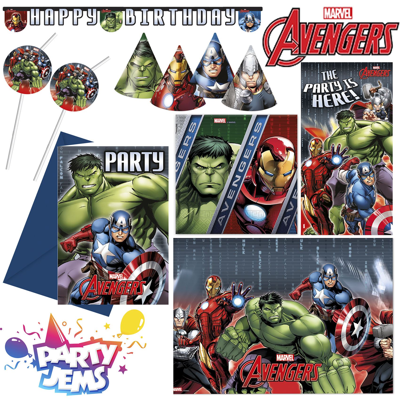 Marvel Avengers Power Party Children S Birthday Party Decorations