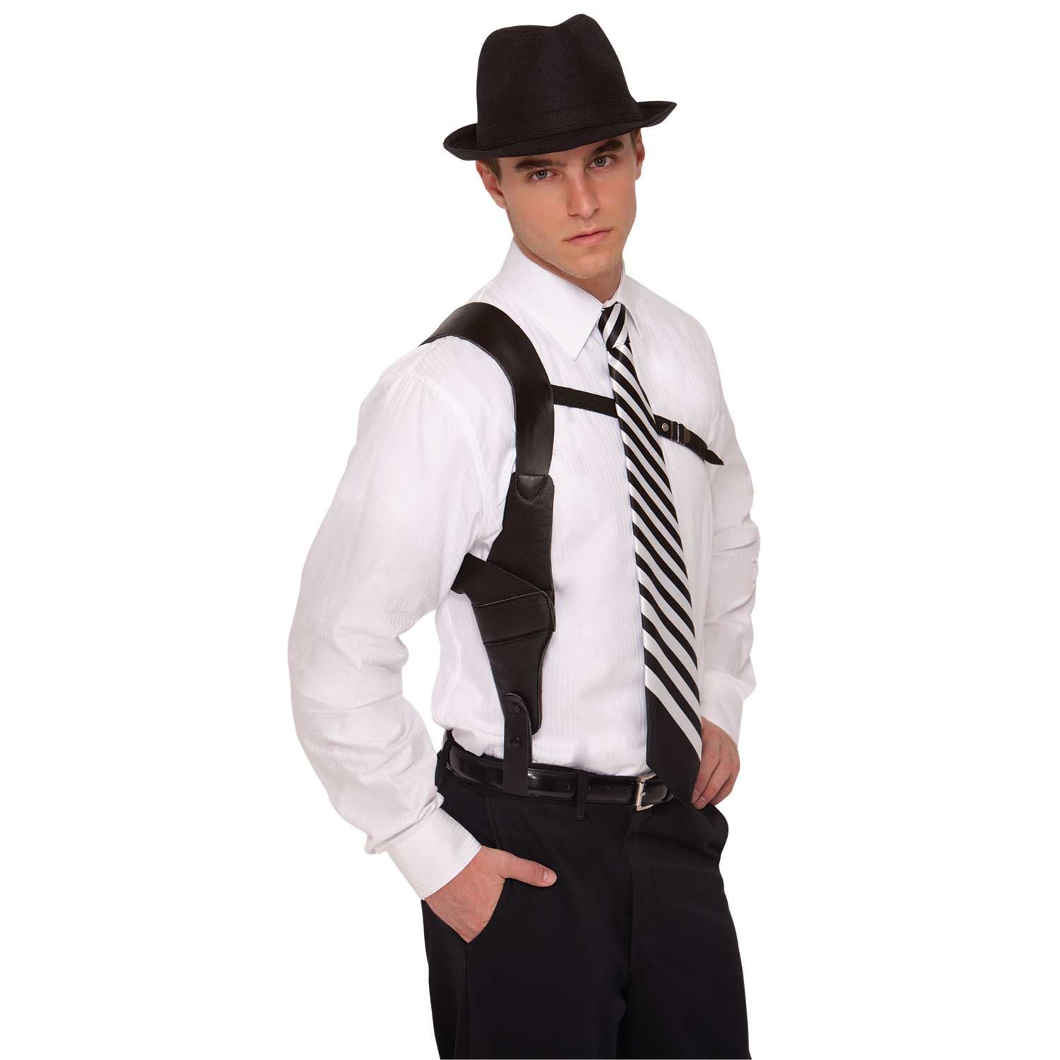 Roaring 20s Gun Holder Adults Gangster 1920s Mafia Mob Fancy Dress Accessories eBay