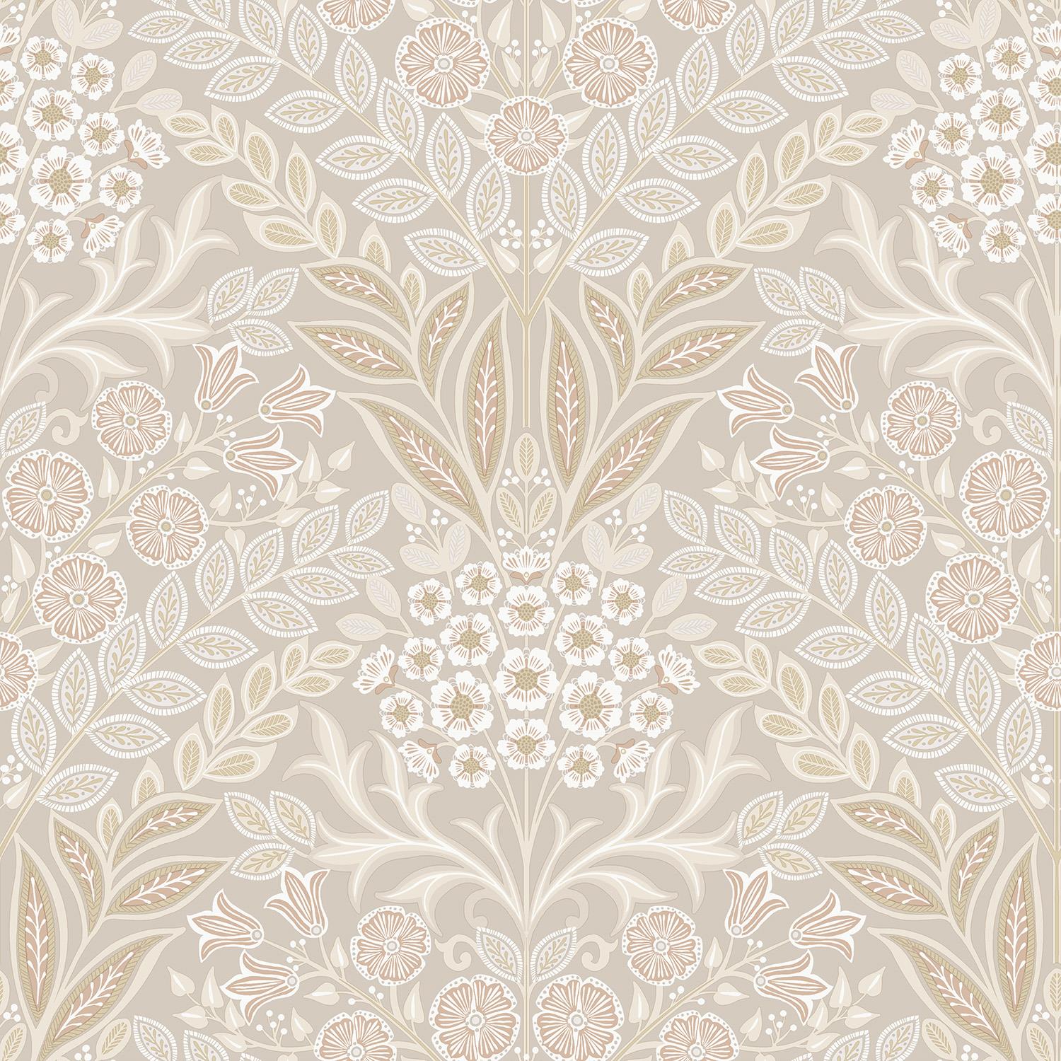 Grandeco Arts Floral Wallpaper Flowers Naturistic Leaves Textured Paste The Wall - Picture 2 of 42
