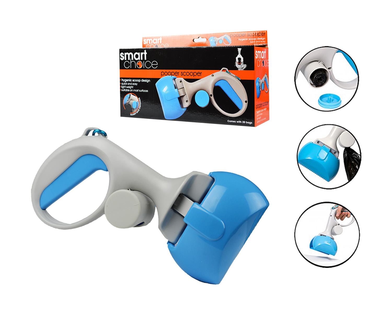 Pooper Scooper Dog Pet Poop Poo Hygenic Waste Picker Grabber Scoop 20