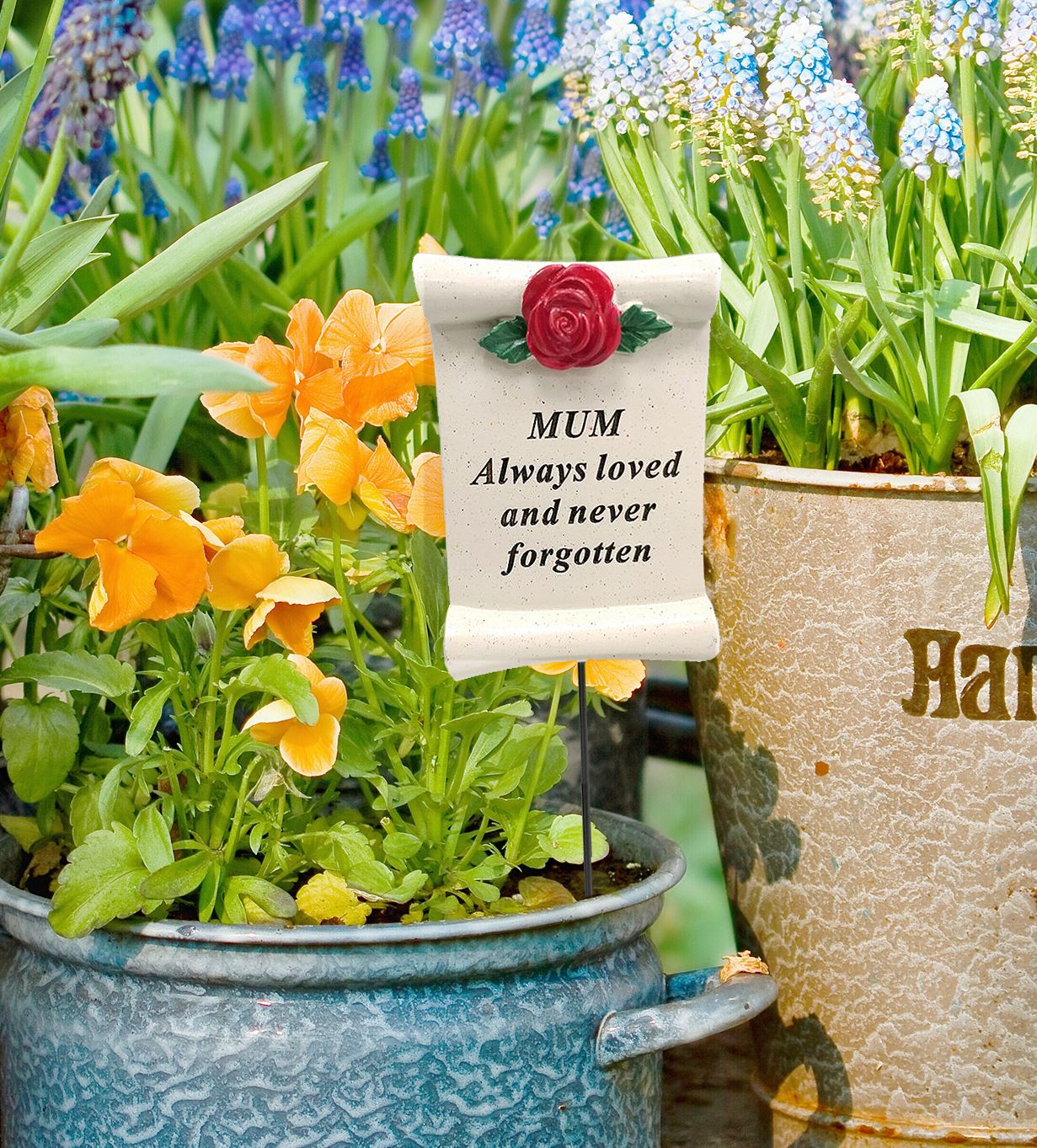 Special Mum Mother Ornament Tribute Flower Pot Vase Rose Bowl Plaque