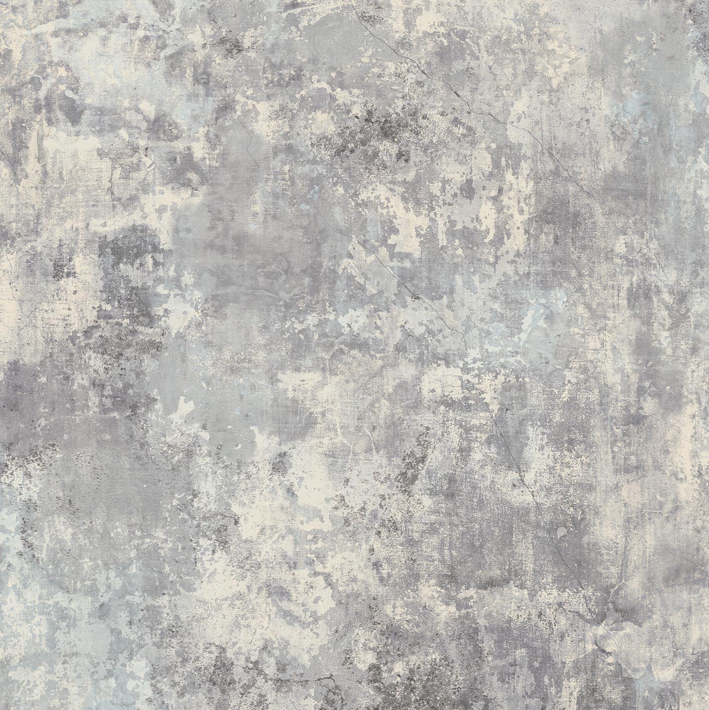 Grandeco Plaster Light Grey Wallpaper Industrial Concrete Effect
