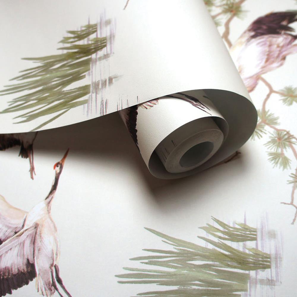 Heath Crane Wallpaper Birds Nature Landscape White Duck Egg Pink Ochre